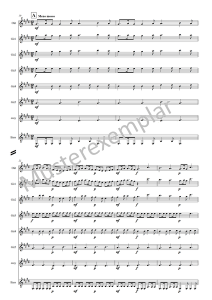 Die vier Jahreszeiten für Gitarrenorchester