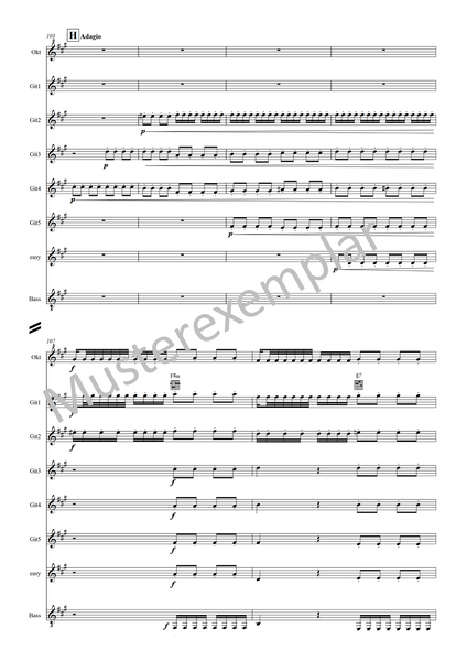 Die vier Jahreszeiten für Gitarrenorchester